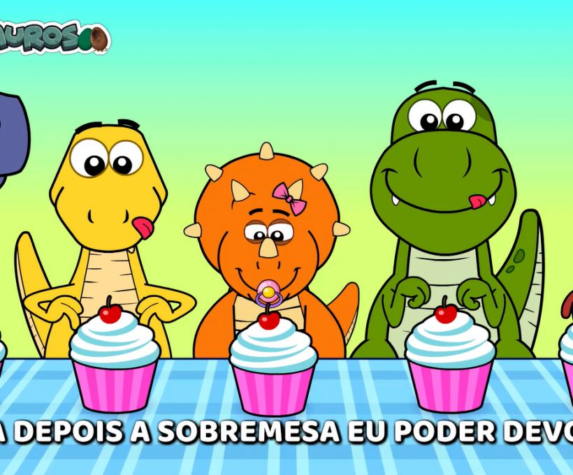 Você gostar de comer? Então vai adorar esse vídeo dos Fofossauros!
