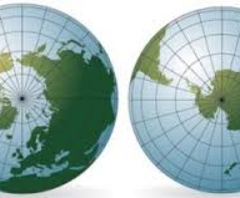 Qual é mais frio: o Polo Norte ou Sul?