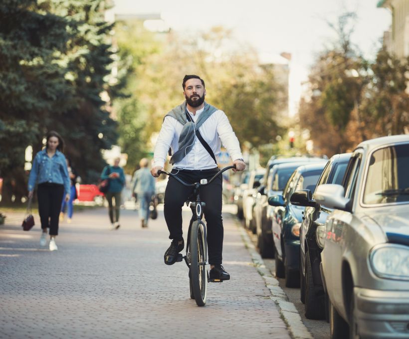 Na Hungria, a bicicleta é muito utilizada.